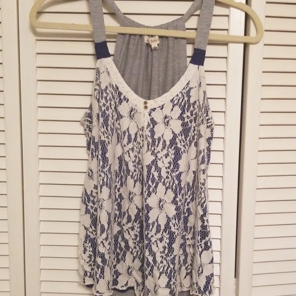 Lace front swing tank. Size lg